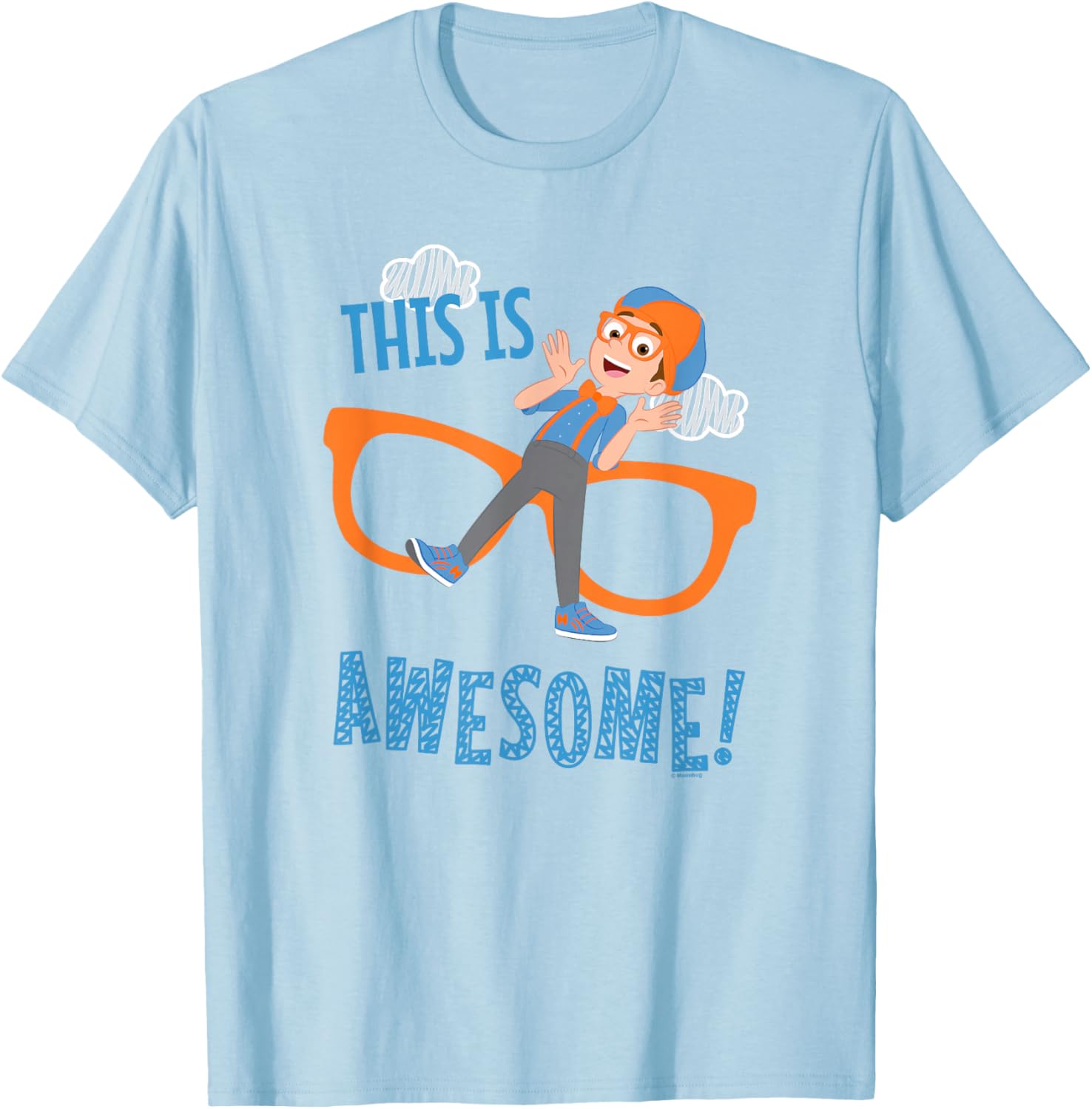 Blippi Awesome Glasses T-Shirt for Kids - Fun and Colorful Apparel - 5