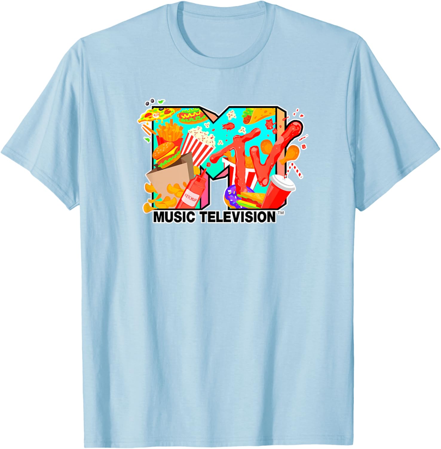 Mademark x MTV Fast Food Lovers T-Shirt for Music Fans and Foodies - 5