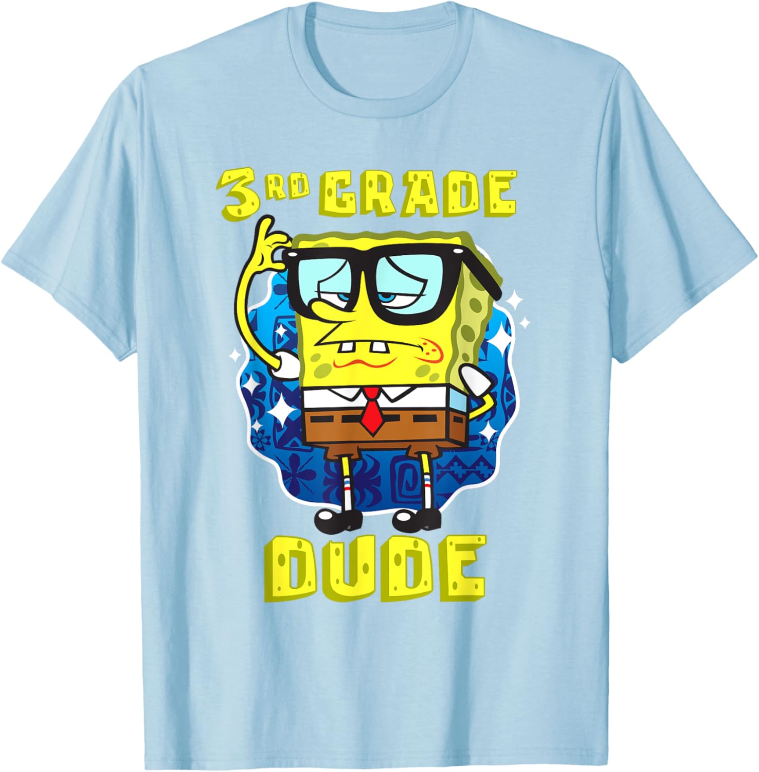 SpongeBob SquarePants 3rd Grade Dude Glasses T-Shirt for Kids - 6