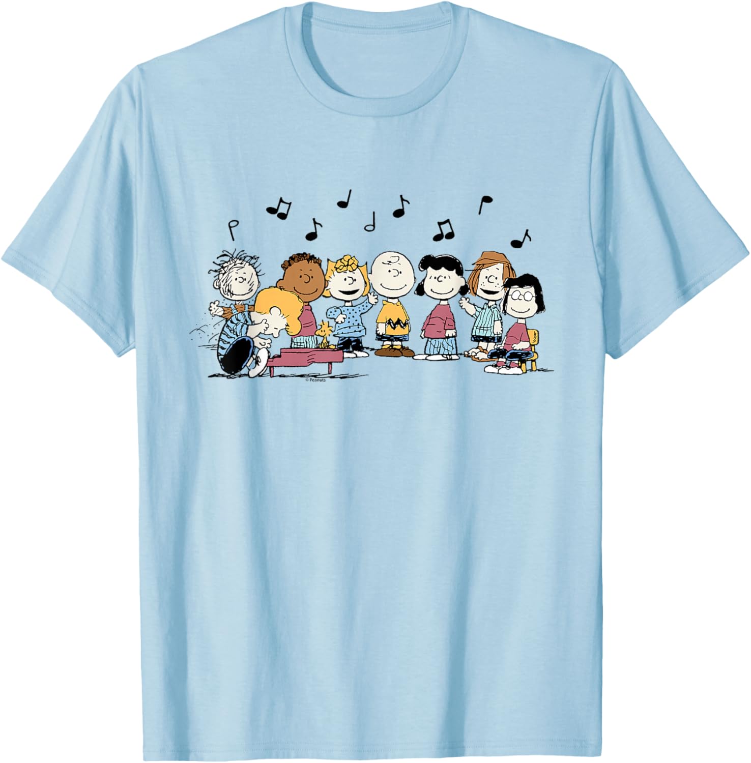 Peanuts Character Music T-Shirt featuring Charlie Brown and Friends - 5