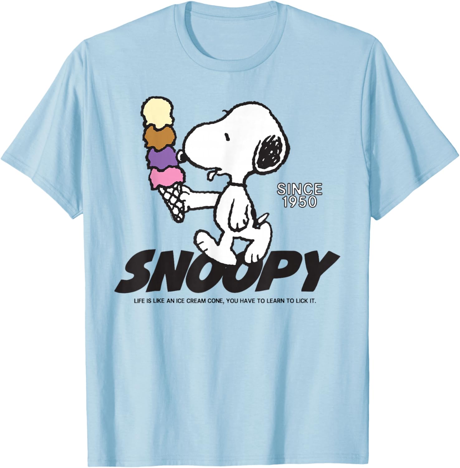 Snoopy Peanuts Ice Cream Cone T-Shirt Fun and Stylish Apparel - 12