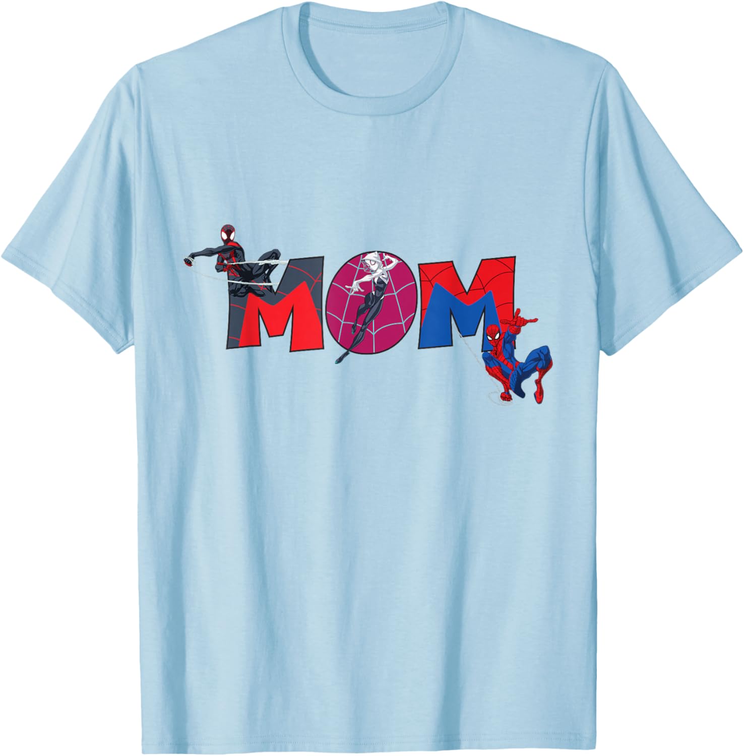 Marvel Spider-Man Trio Mom T-Shirt for Mother's Day Family Trip - 5