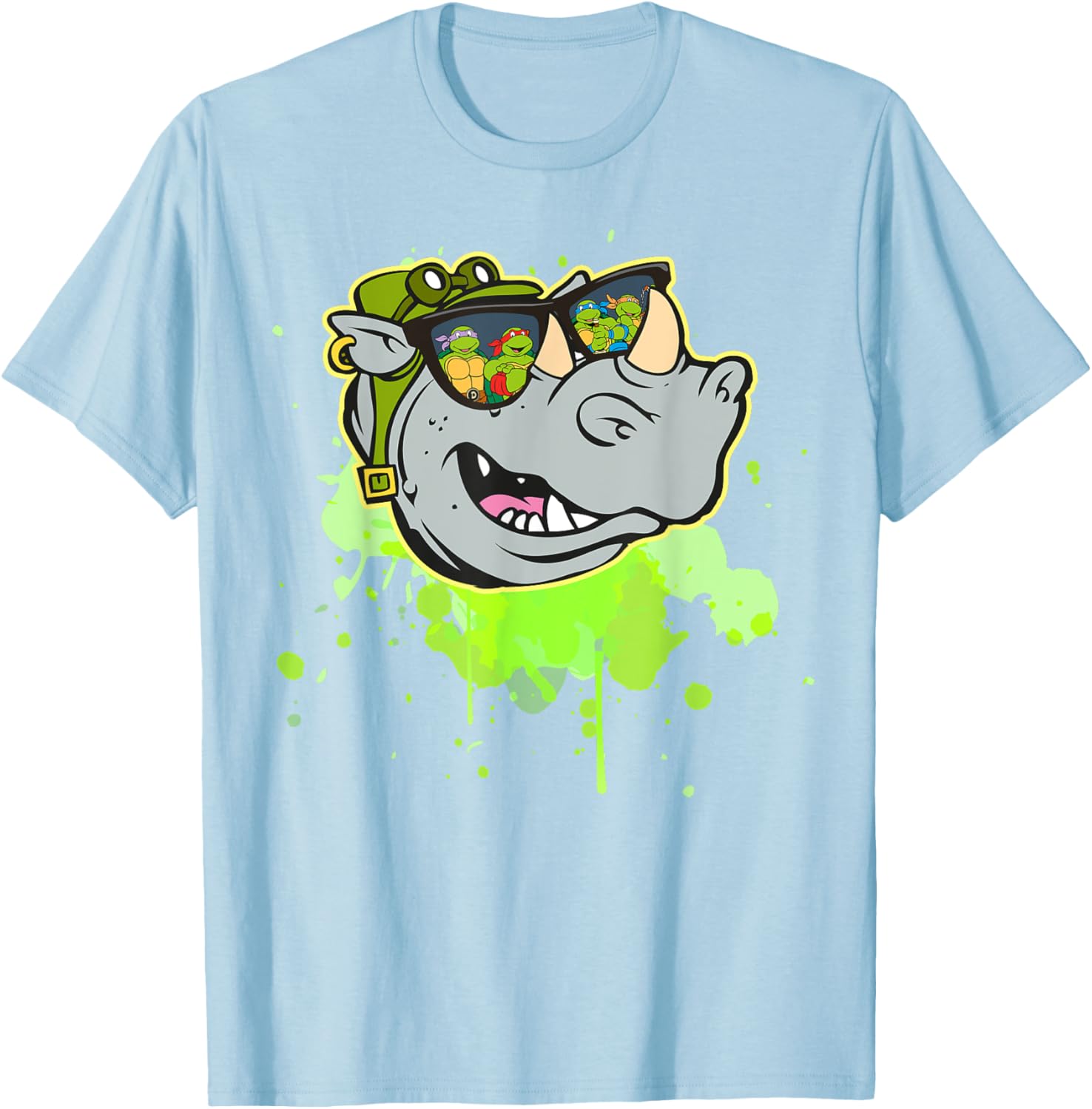 Bebop TMNT Reflection in Sunglasses T-Shirt for Fun Turtle Fans - 6