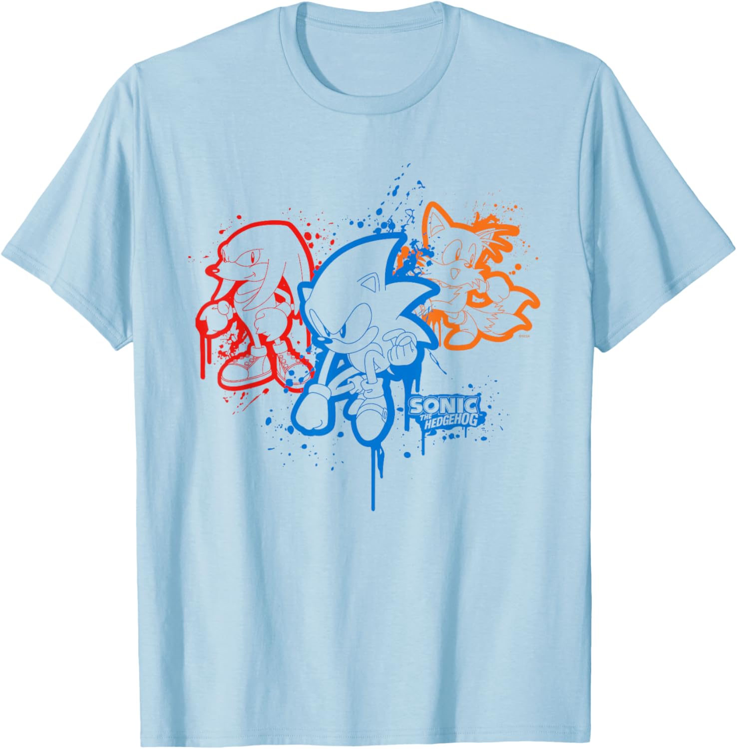 Sonic the Hedgehog Spray Paint T-Shirt Fun Graphic Tee for Fans - 2