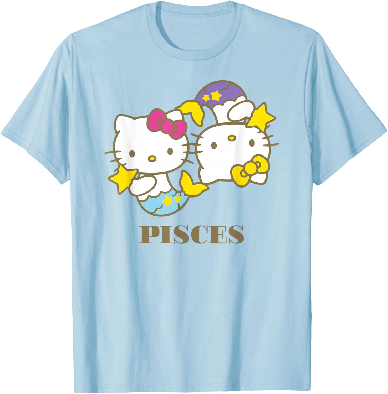 Hello Kitty Pisces T-Shirt Cute Zodiac Apparel for Women and Kids - 22