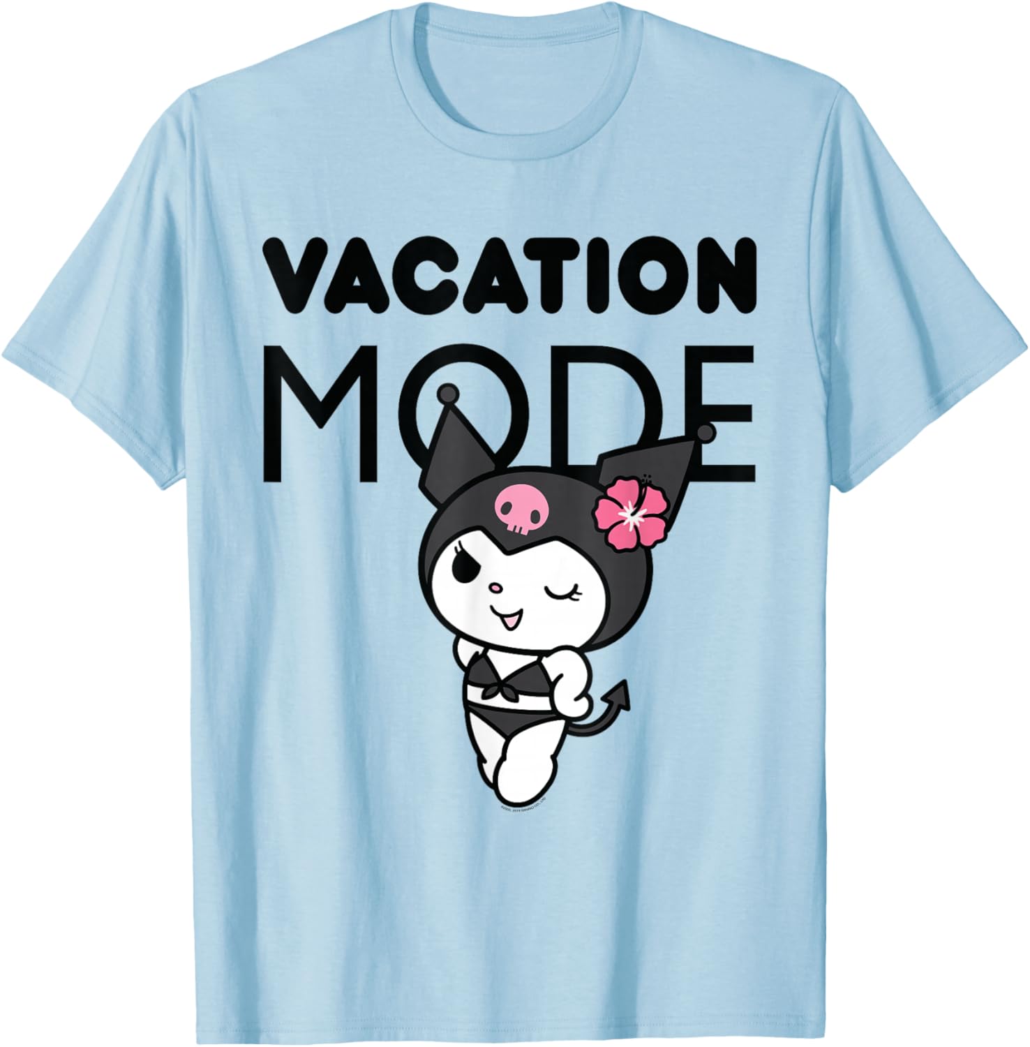 Kuromi Vacation Mode T-Shirt for Fun Summer Outfits and Casual Style - 1