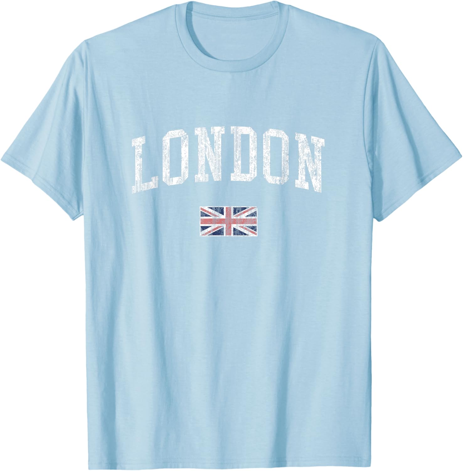 London Vintage Sports T-Shirt with British Flag Design for Men and Women - 17