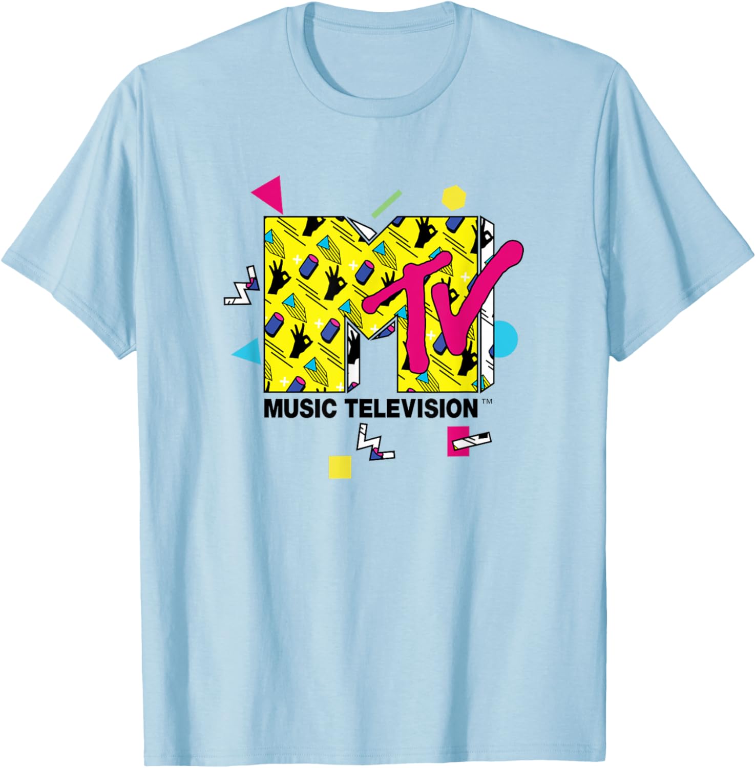 Mademark x MTV Official Logo T-Shirt with 80s 90s Party Art Design - 1