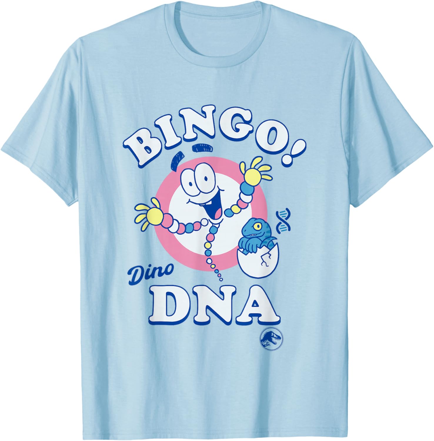 Jurassic Park Bingo Dino DNA Pastel T-Shirt for Fun Dino Lovers - 8