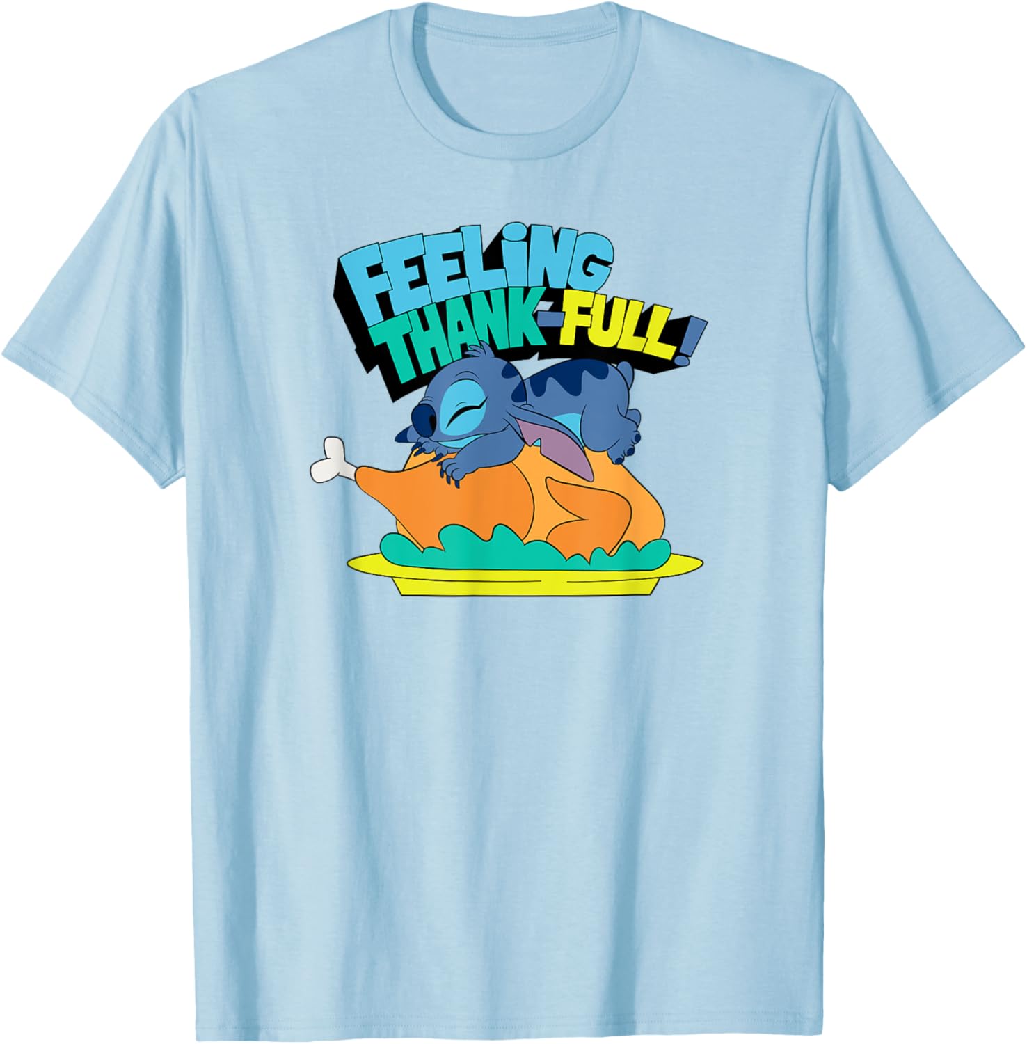 Thanksgiving Turkey Feeling Thank-full T-Shirt for Festive Style - 1