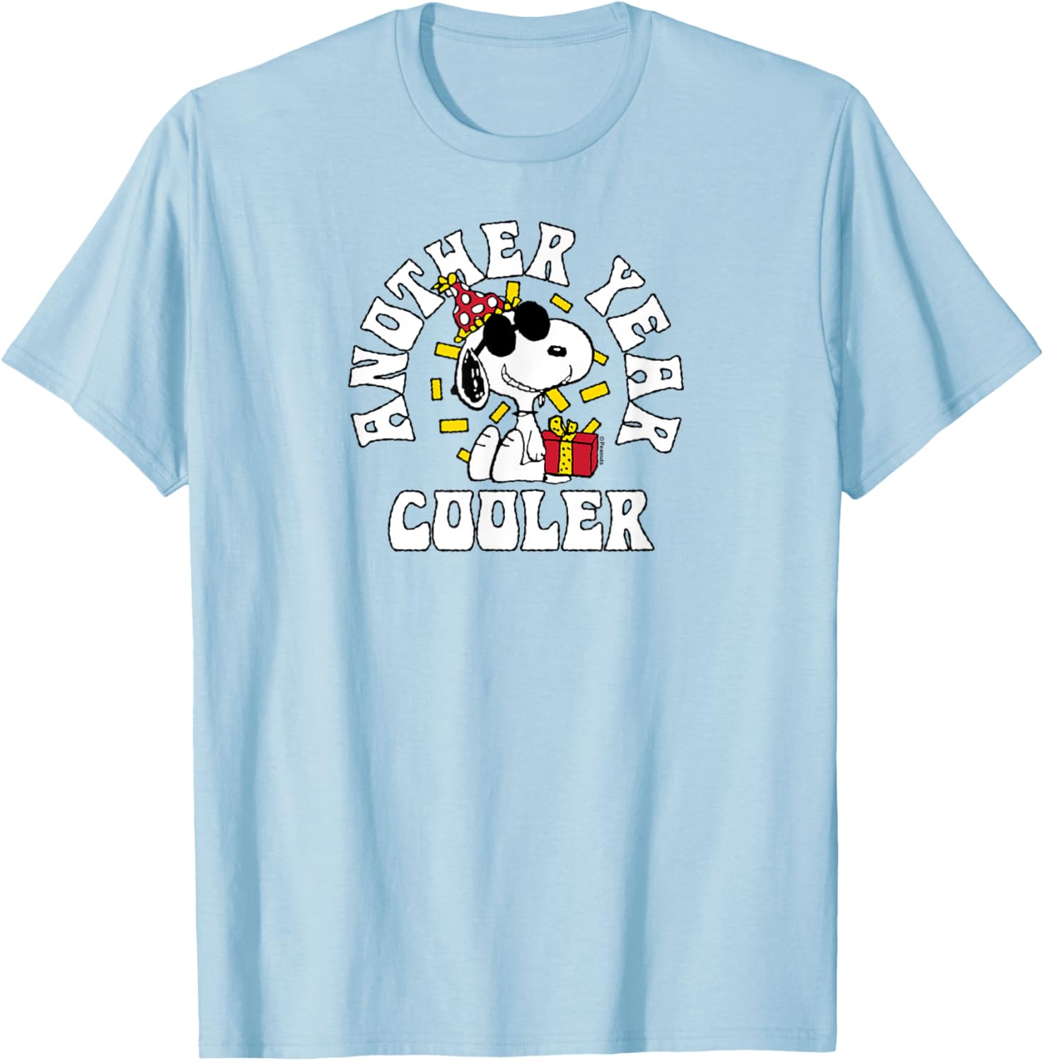 Snoopy Birthday Another Year Cooler T-Shirt for Fun Peanuts Fans - 2