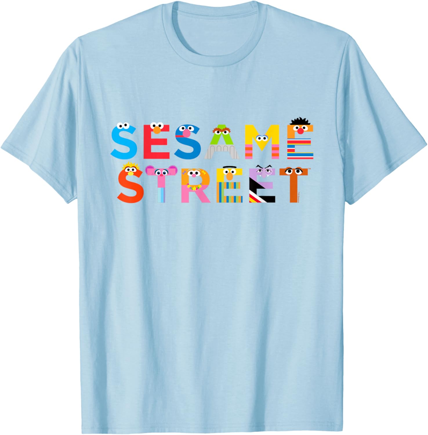 Sesame Street Monster Letters T-Shirt for Kids - Fun, Colorful Design - 8