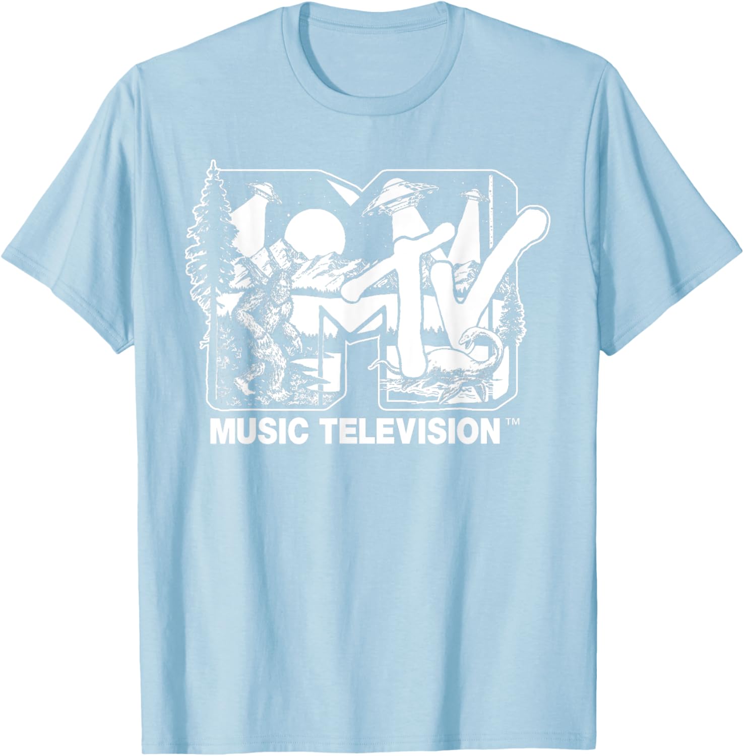 Mademark x MTV Cryptid Logo T-Shirt with Bigfoot UFO and Nessie Design - 16