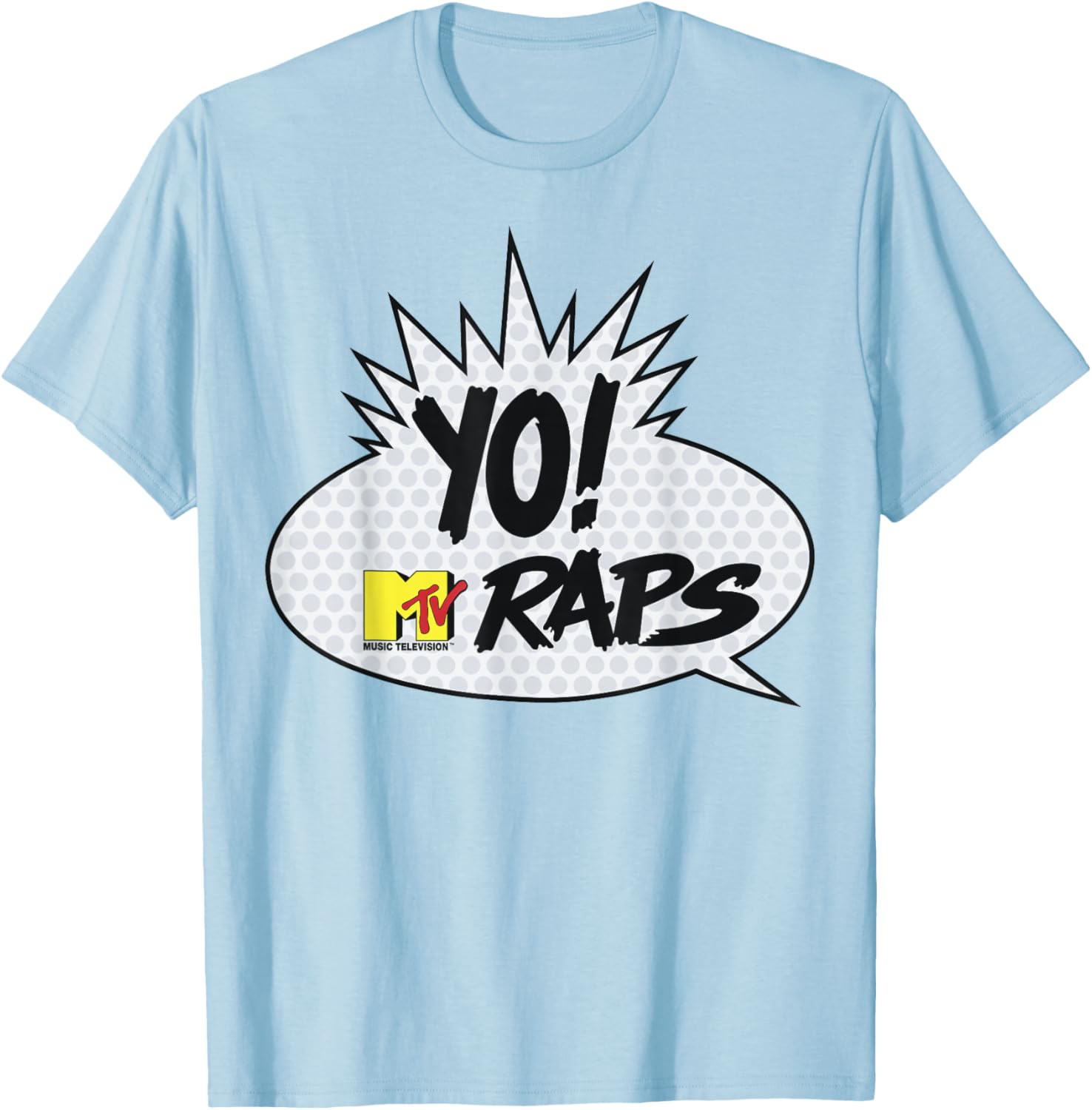 MTV Yo! MTV Raps Comic Book Talk Bubble T-Shirt for Music Lovers - 7