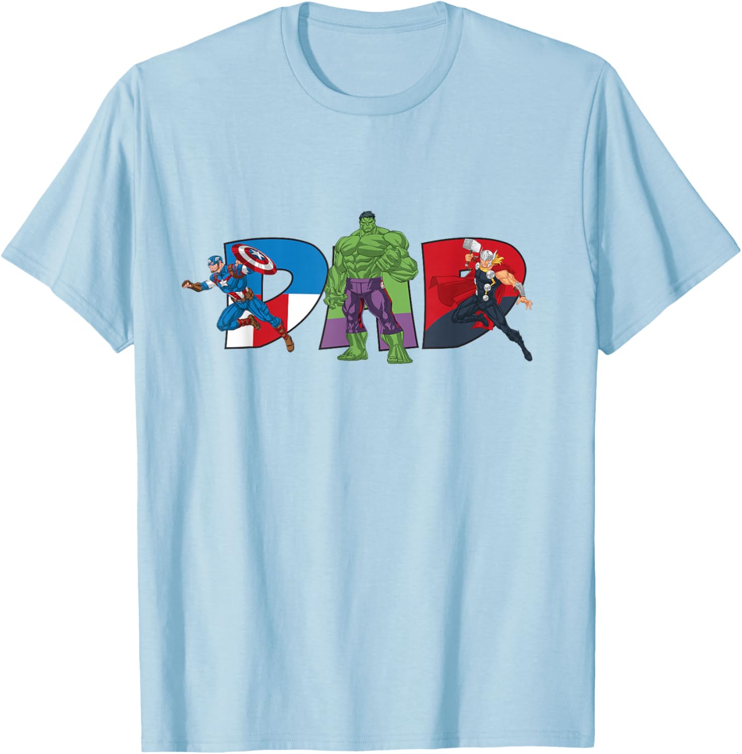 Marvel Avengers Team Dad Father's Day T-Shirt for Family Adventures - 11
