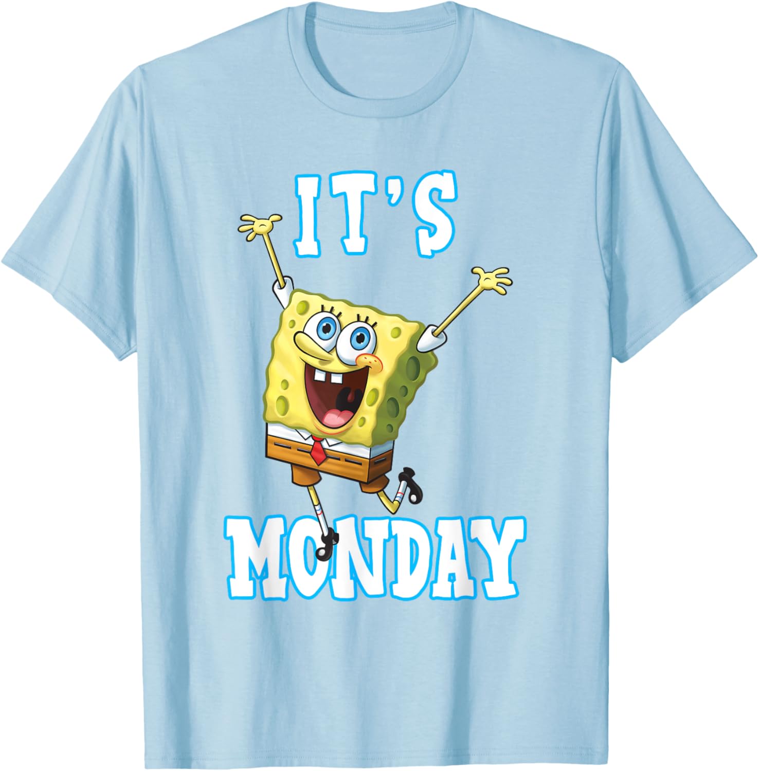 Mademark SpongeBob SquarePants It's Monday T-Shirt for Fun Casual Wear - 13