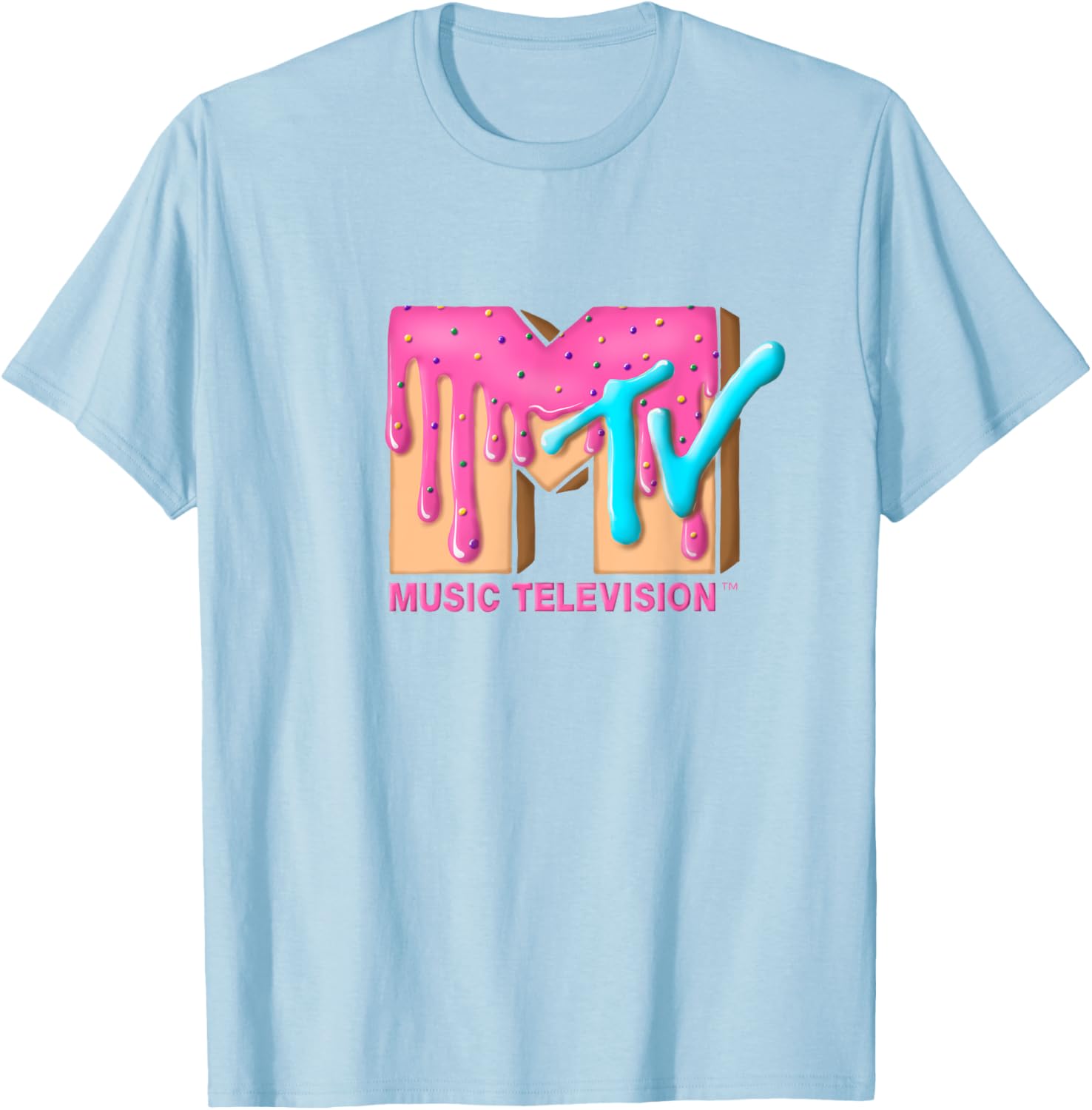 Mademark x MTV Pink Sugar Cream T-Shirt - Stylish & Fun MTV Logo Tee - 9