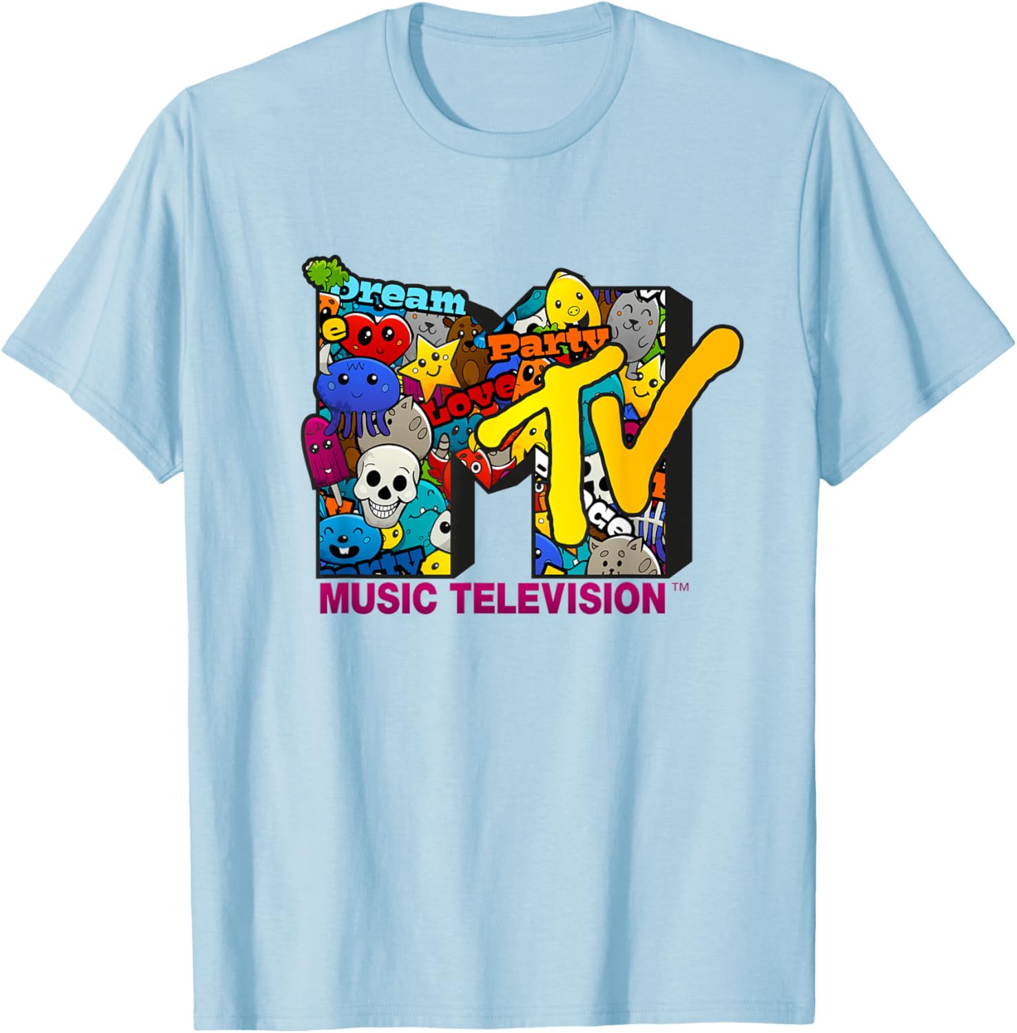 Mademark x MTV Fun Love Party Emotes T-Shirt for Happy Vibes - 2