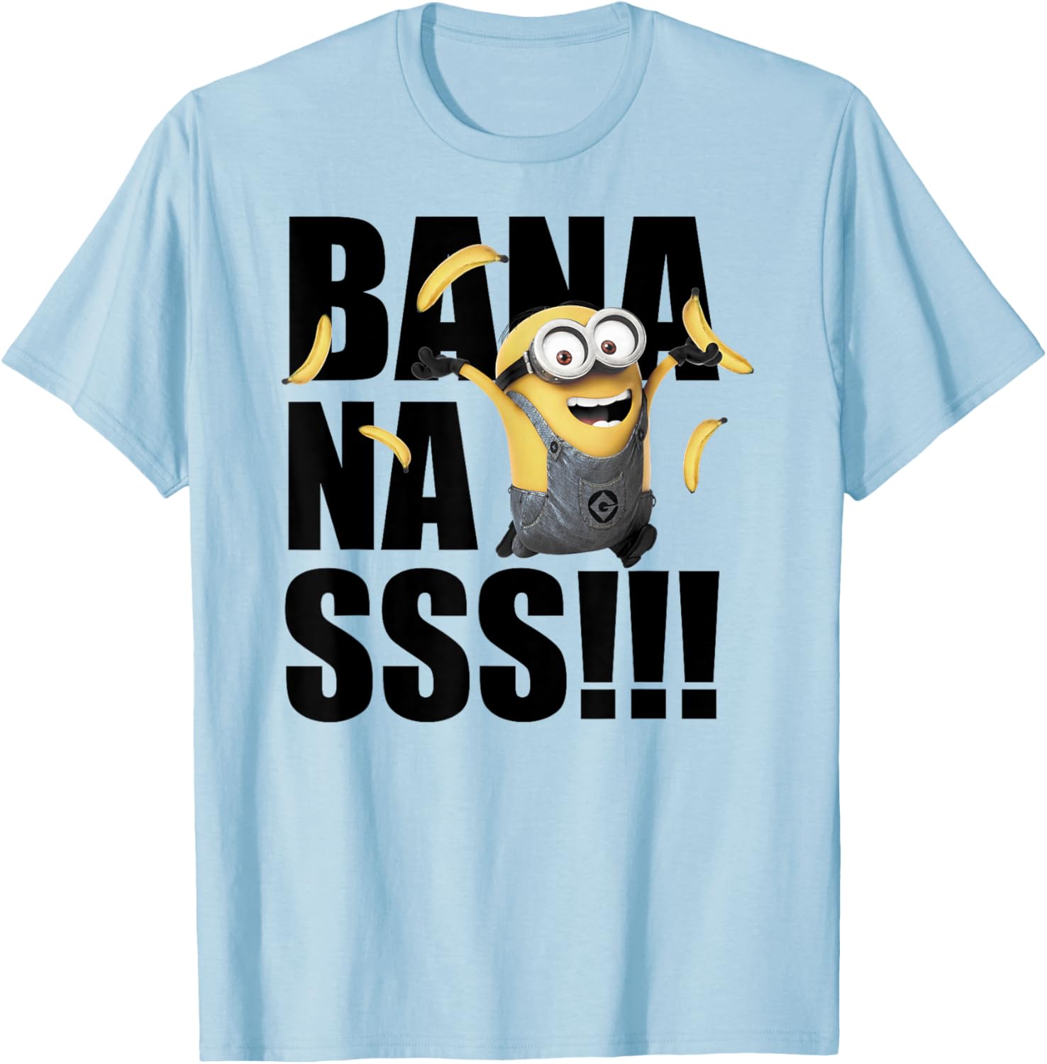 Despicable Me Minions Dave Goes Bananas Fun Graphic T-Shirt for Kids - 2