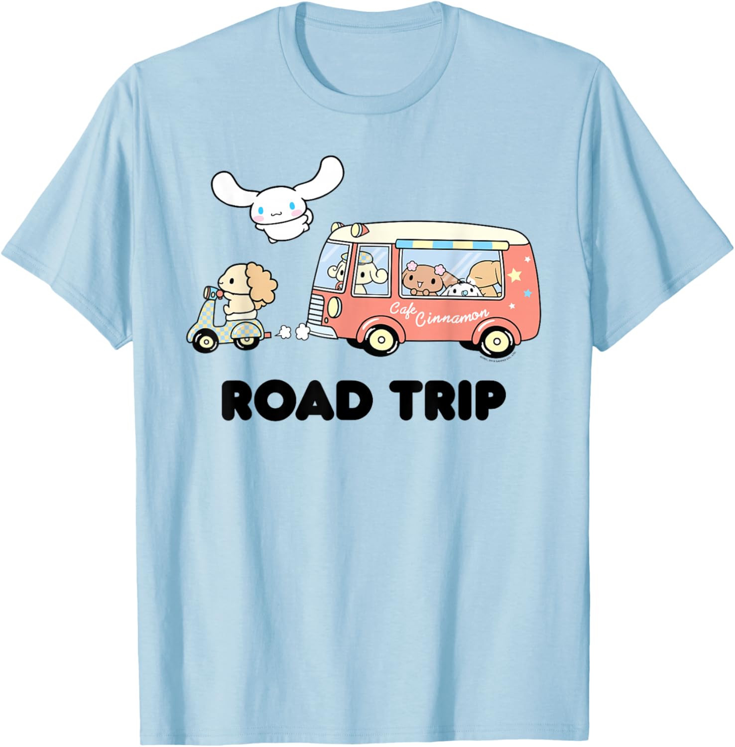 Cute Cinnamoroll Road Trip T-Shirt for Fun Adventures and Travel - 8