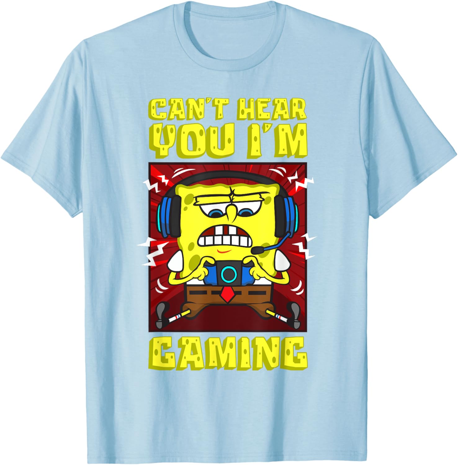 Mademark SpongeBob Gaming T-Shirt for Video Game Lovers and Fans - 5