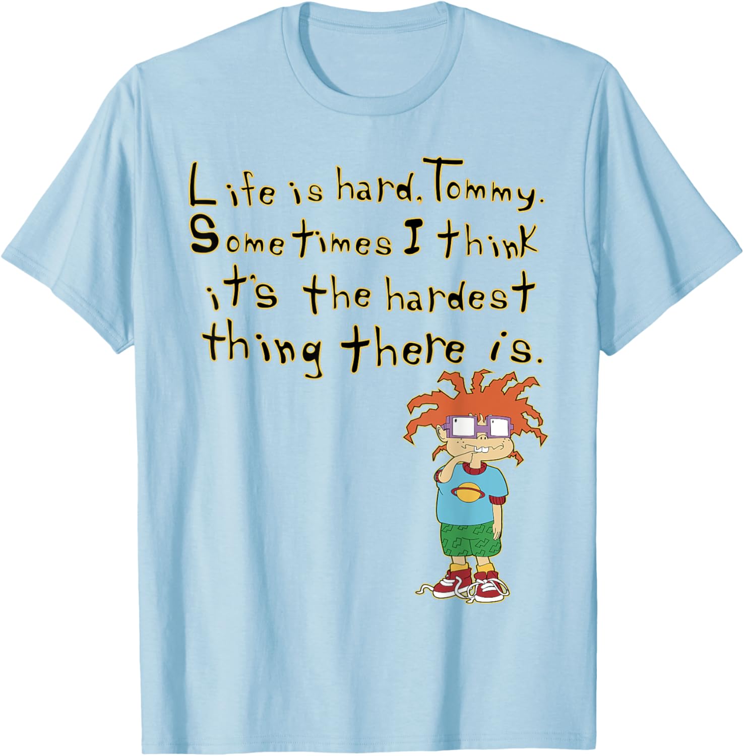 Mademark x Rugrats Chuckie Life is Hard Tommy Graphic T-Shirt - 4