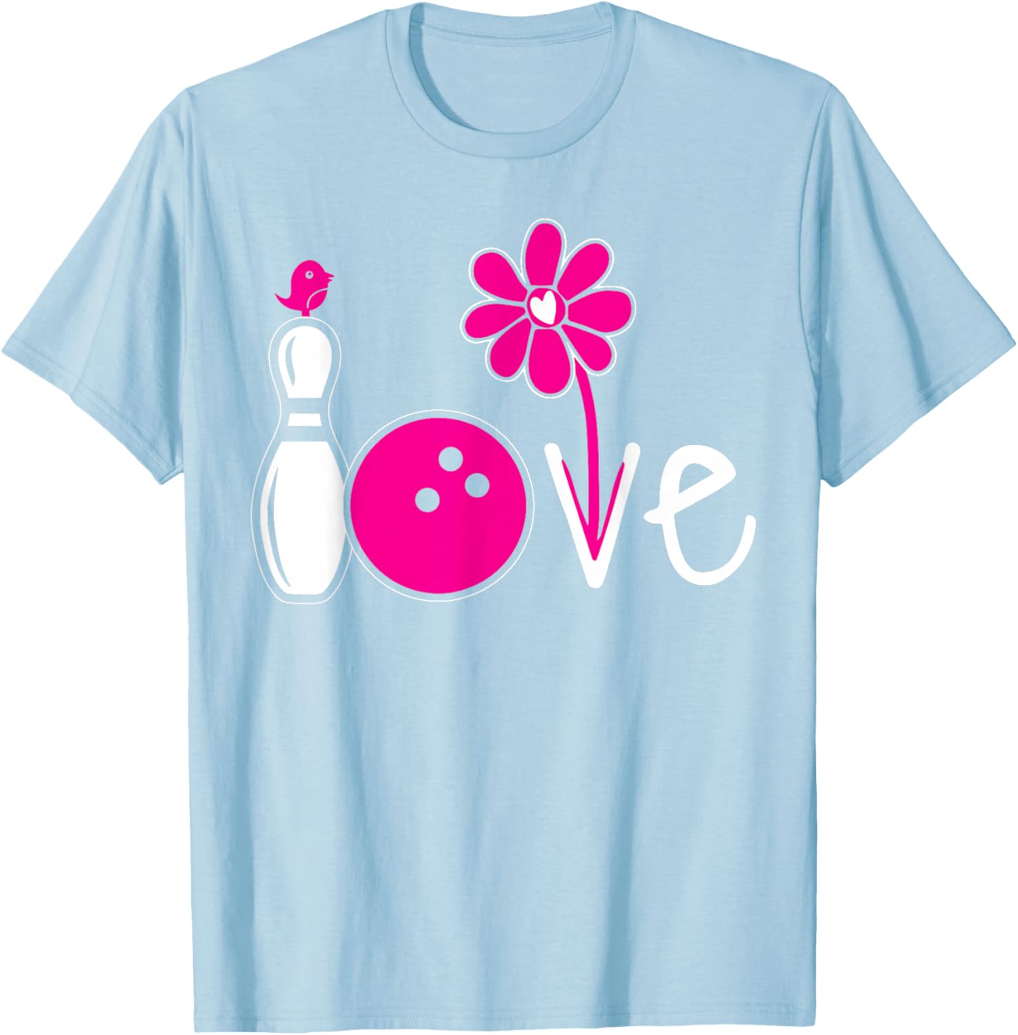 Vintage Women Bowling Shirt for Girls Team Love T-Shirt Fashion - 23