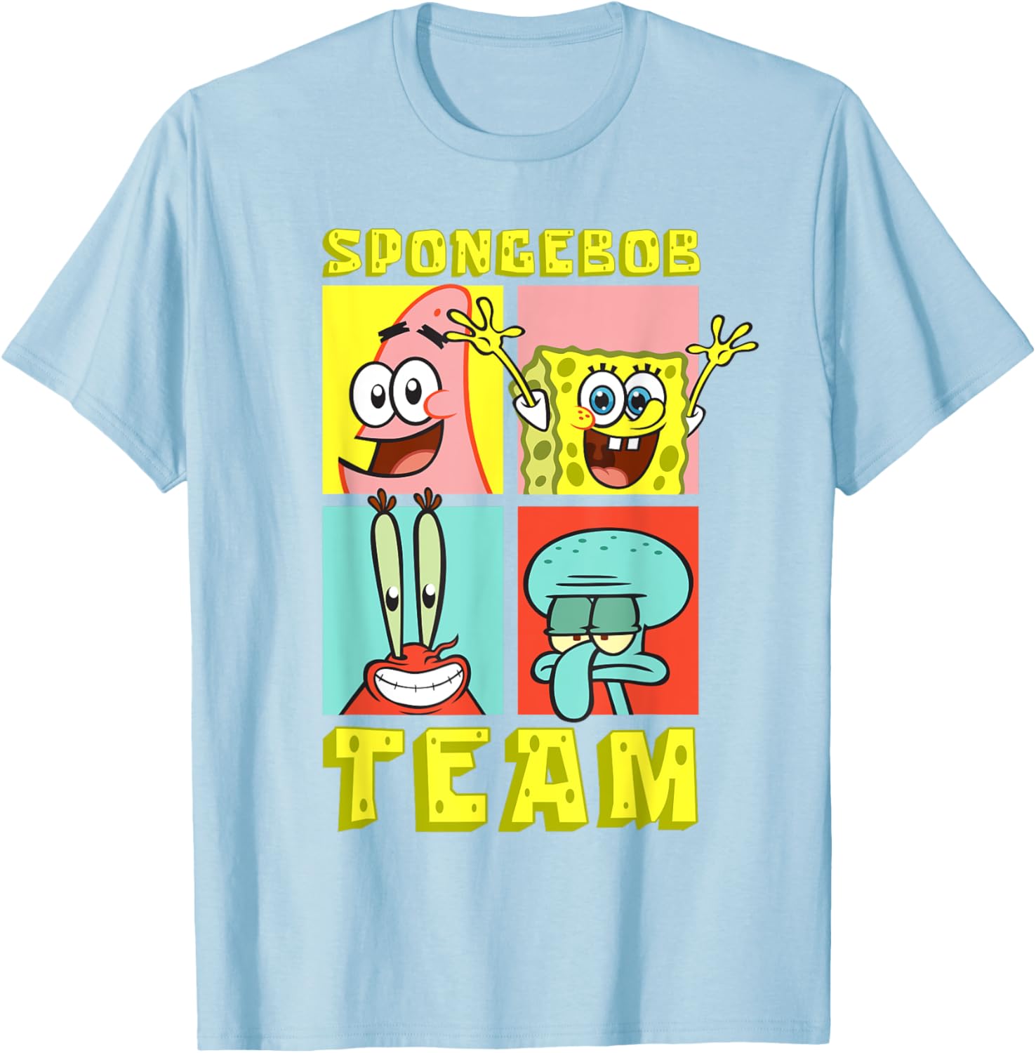Mademark SpongeBob SquarePants Birthday T-Shirt with Team SpongeBob Design - 7