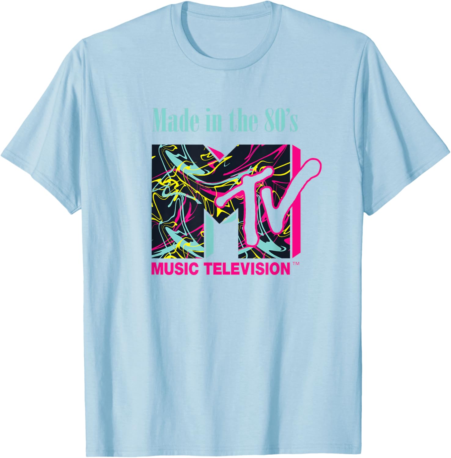 Mademark x MTV Funky New Wave Lines Logo T-Shirt for Trendy Style - 18