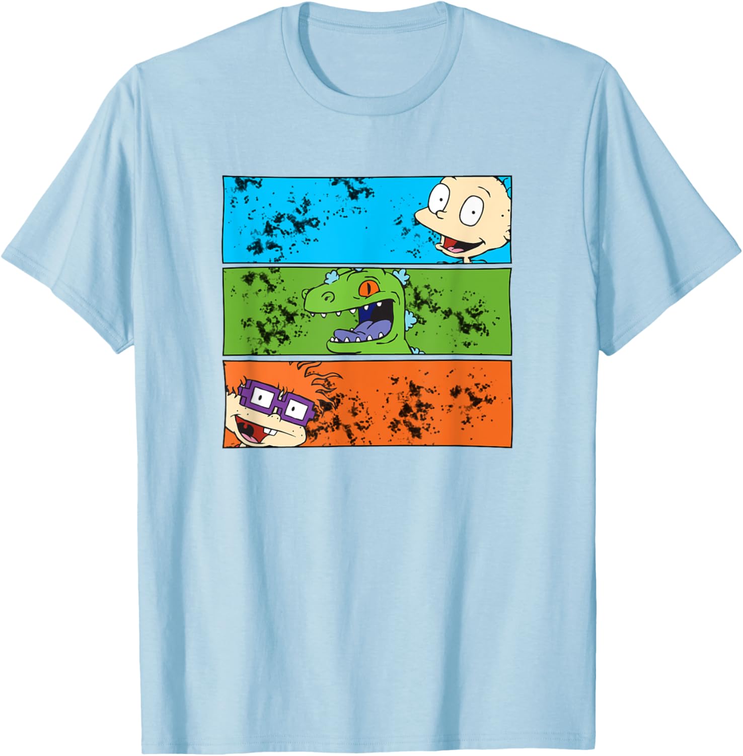 Mademark Rugrats Tommy Chuckie Reptar Art Splatter T-Shirt for Fans - 9