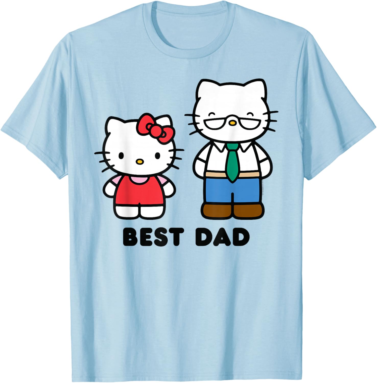 Hello Kitty Best Dad Father's Day T-Shirt for Fun and Stylish Dads - 14