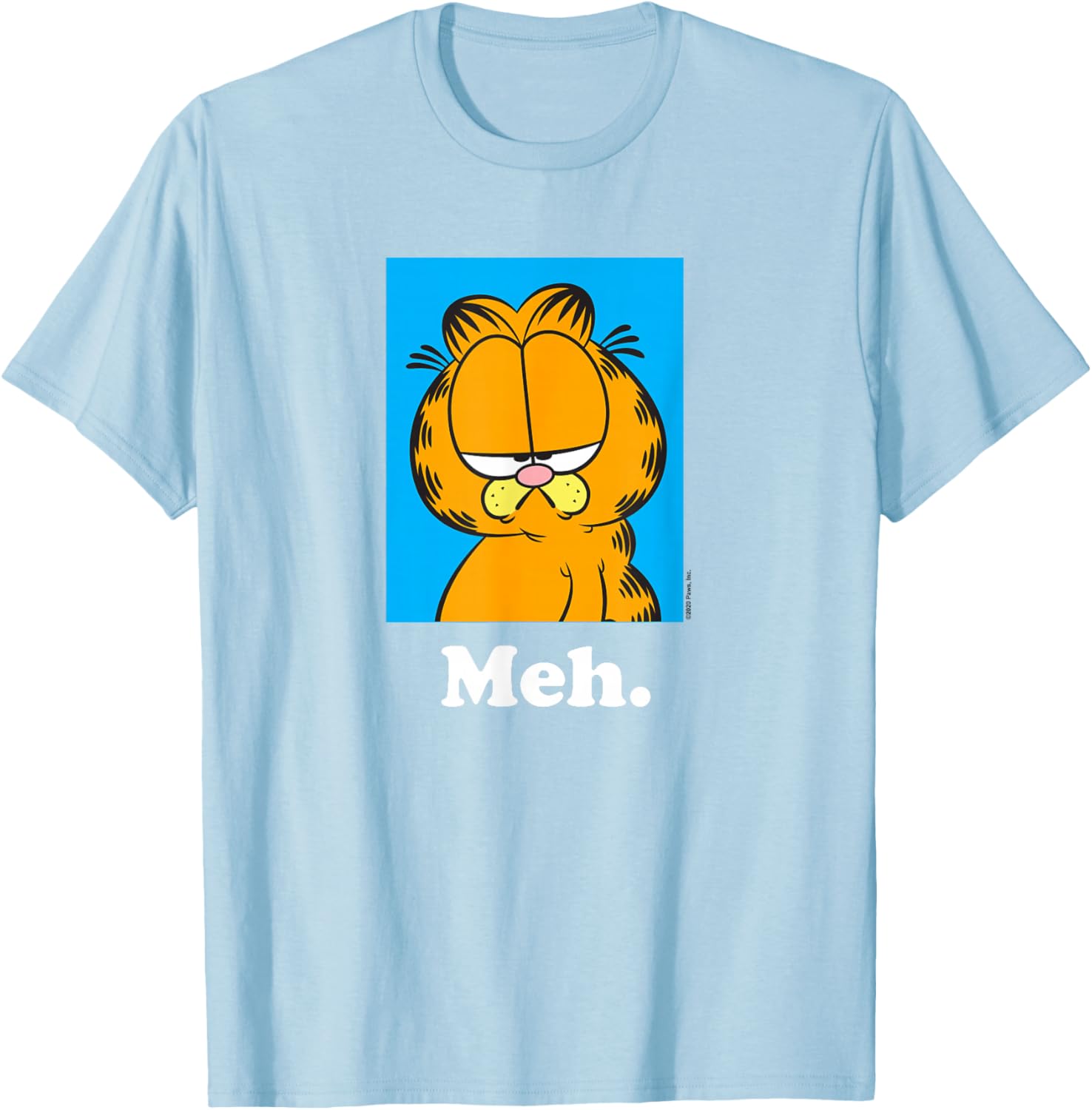Garfield Meh T-Shirt for Fun Lovers - Stylish Apparel for All Ages - 1