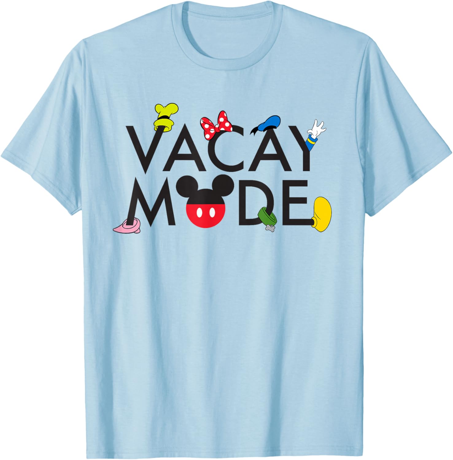 Disney Characters Vacay Mode T-Shirt for Fun Summer Adventures - 1