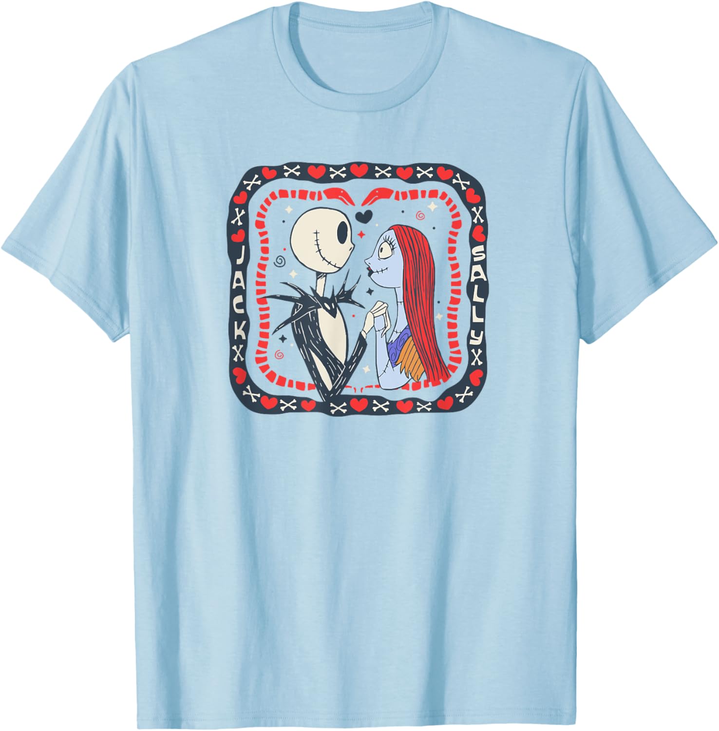 Jack and Sally Valentine's Day T-Shirt from Nightmare Before Christmas - 3