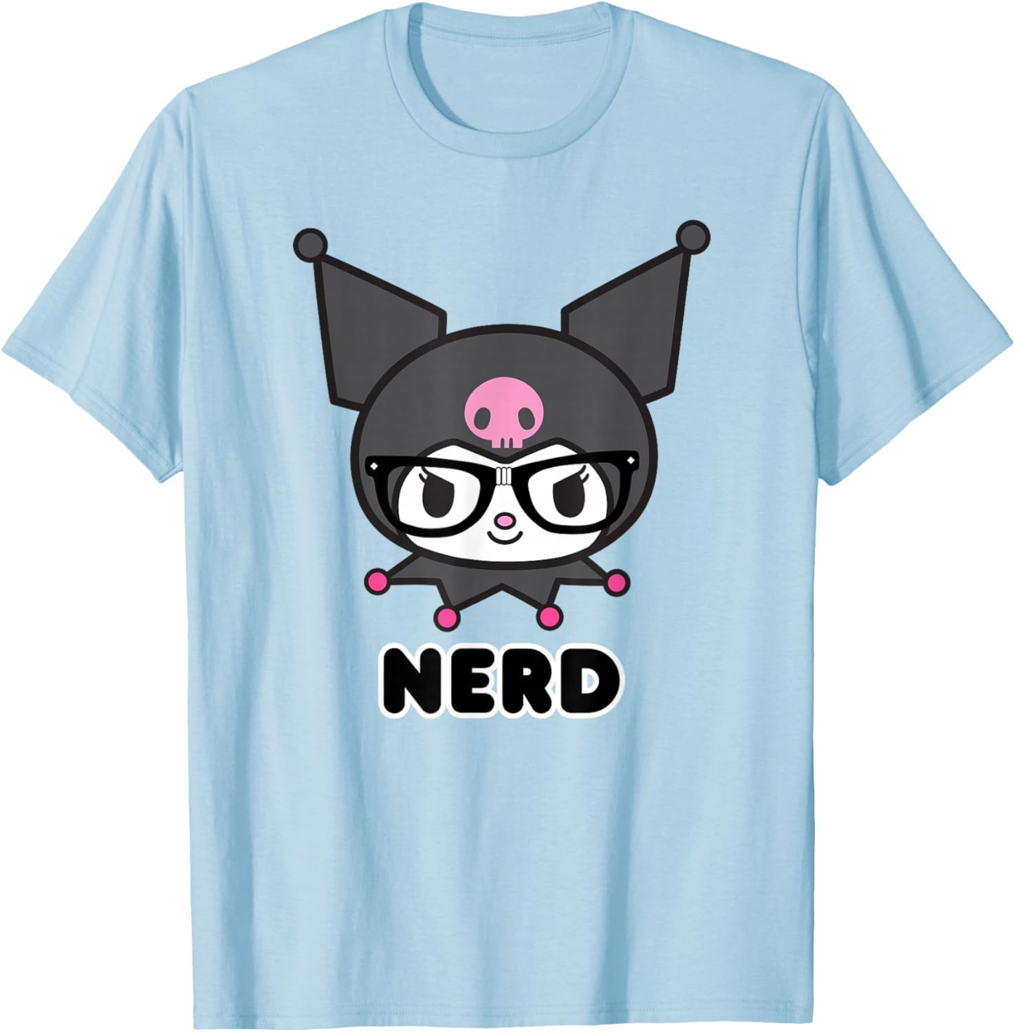 Cute SANRIO Kuromi Nerd Glasses T-Shirt for Fun Fashion Lovers - 12