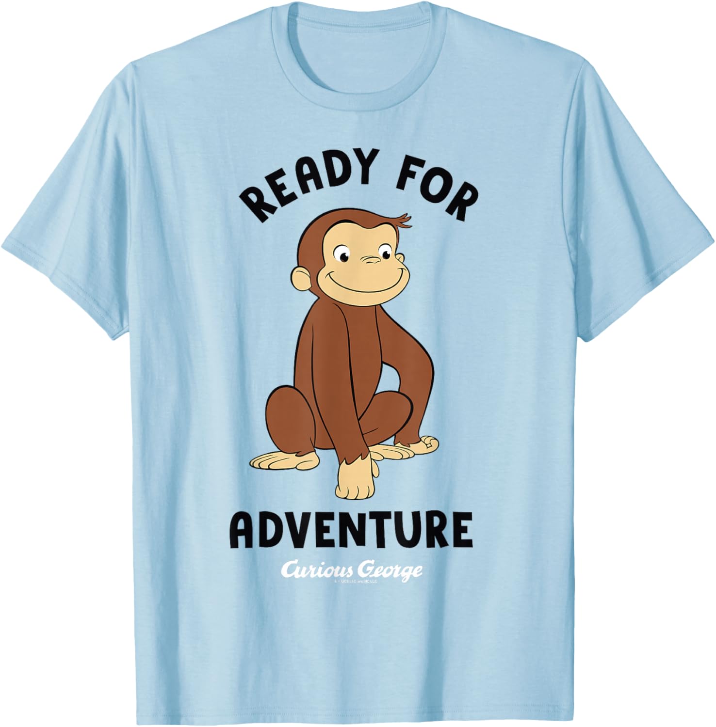 Curious George Adventure T-Shirt Featuring Smiling George - Fun Apparel - 1