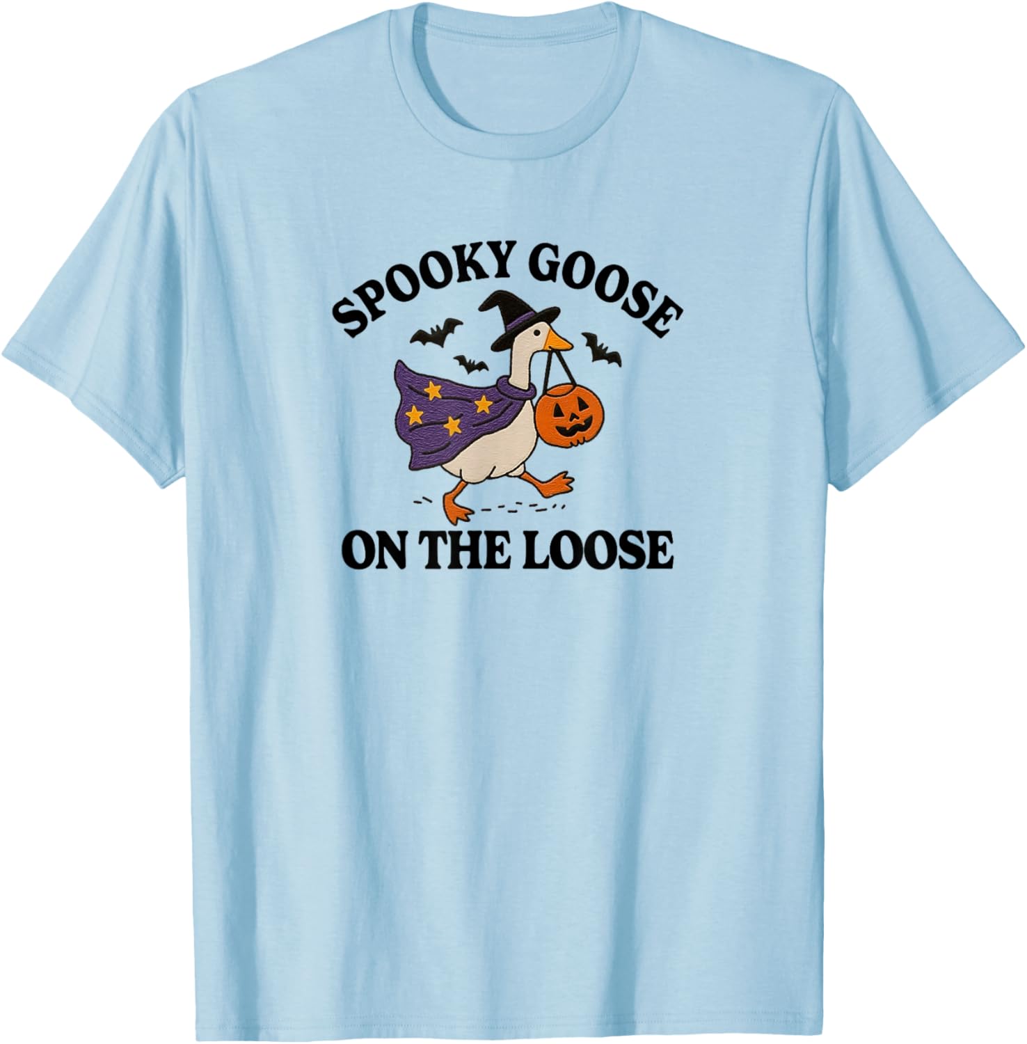 Spooky Goose on the Loose Funny Halloween T-Shirt for Animal Lovers - 2
