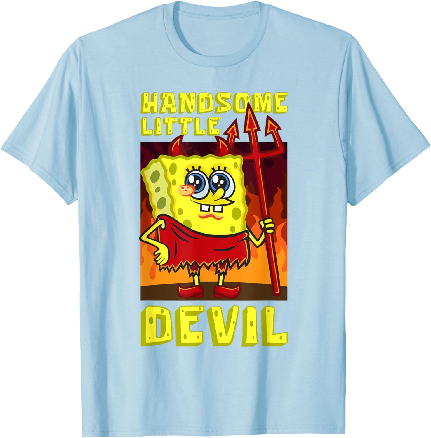 Mademark SpongeBob Handsome Little Devil Halloween Costume Kids T-Shirt - 1