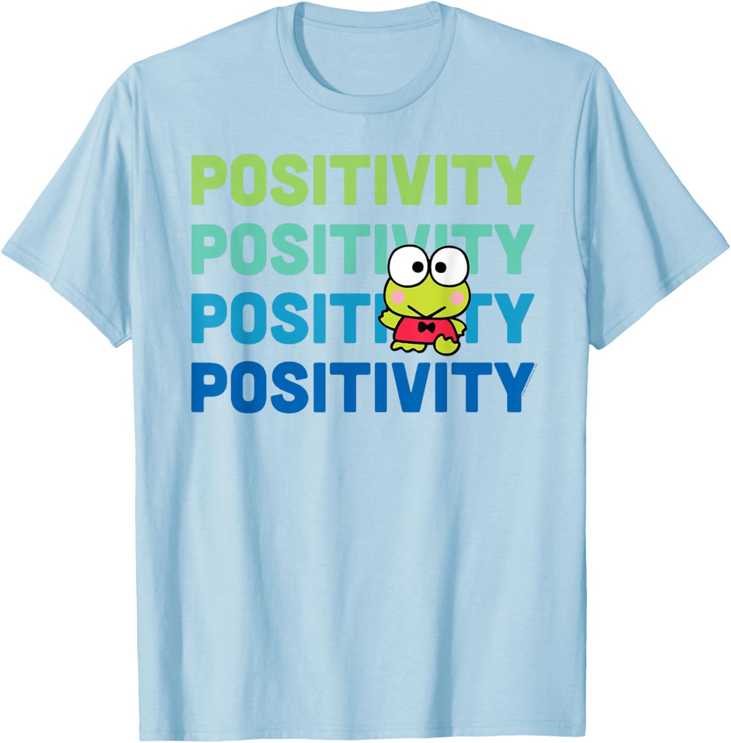 Keroppi Positivity T-Shirt - Cute Frog Design for Fun Fashion Lovers - 12