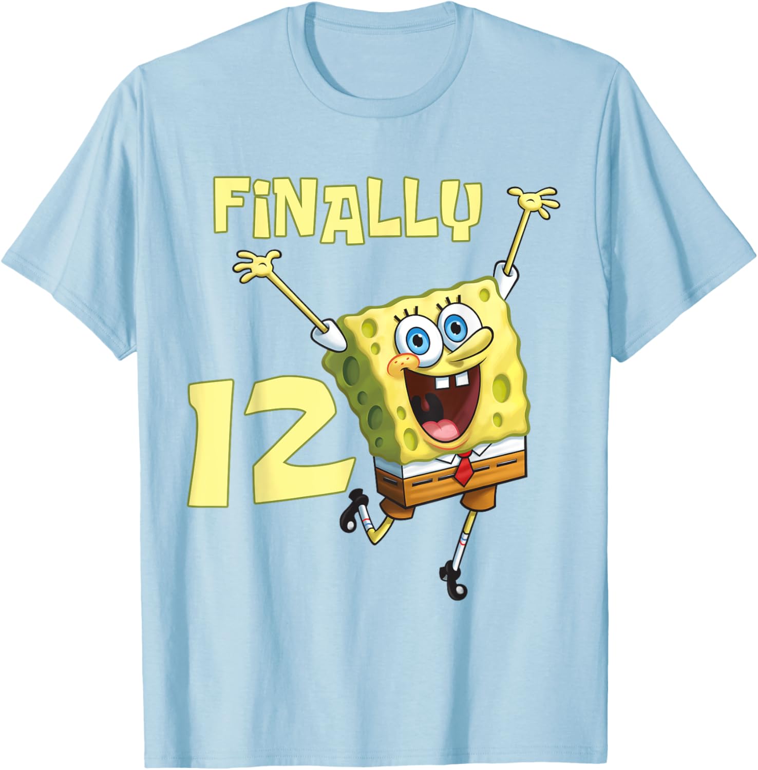 Mademark SpongeBob SquarePants 12th Birthday T-Shirt for Kids - 10