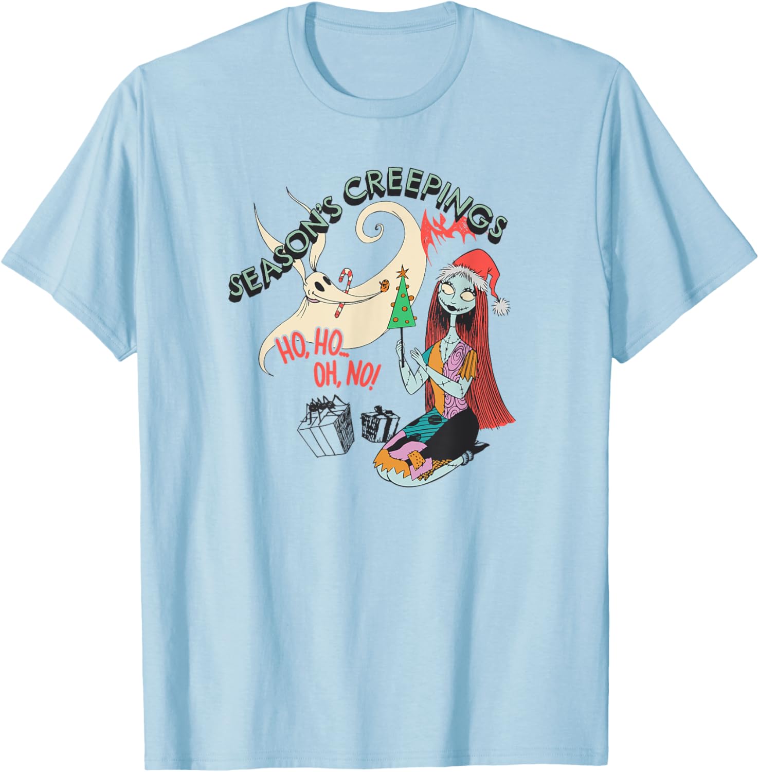 Men's Nightmare Before Christmas Sally and Zero Graphic T-Shirt Grey Small - 6