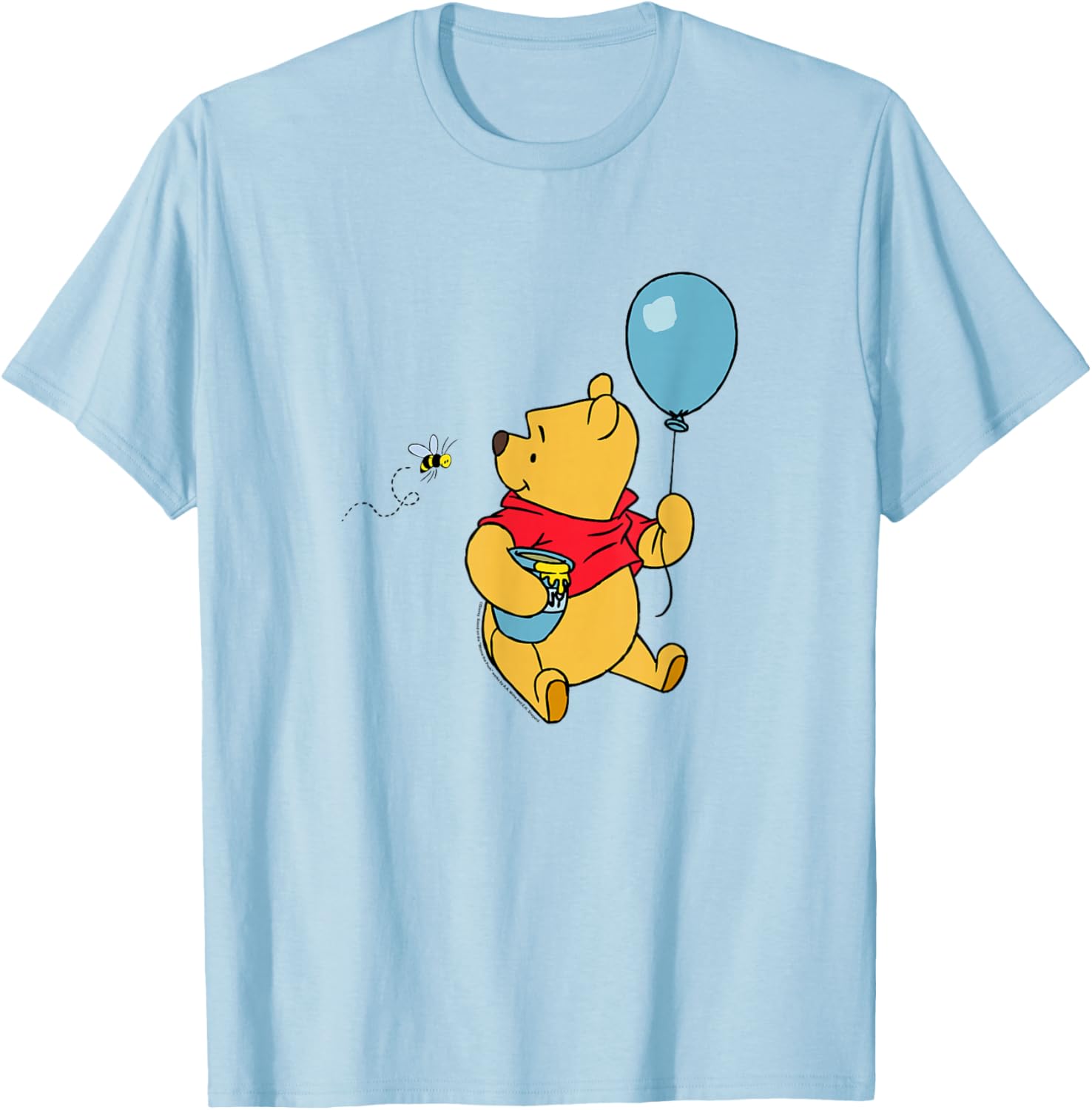 Adorable Disney Winnie the Pooh T-Shirt with Balloon and Honey Design - 10
