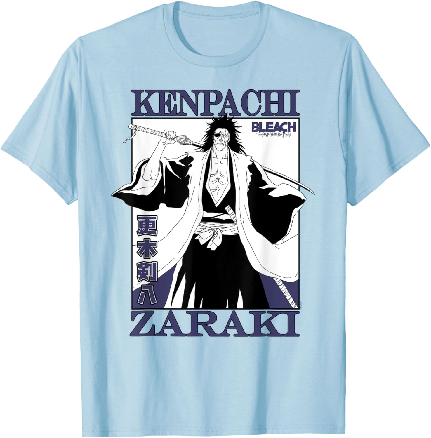 Bleach Thousand Year Blood War Kenpachi Zaraki Anime T-Shirt for Fans - 3