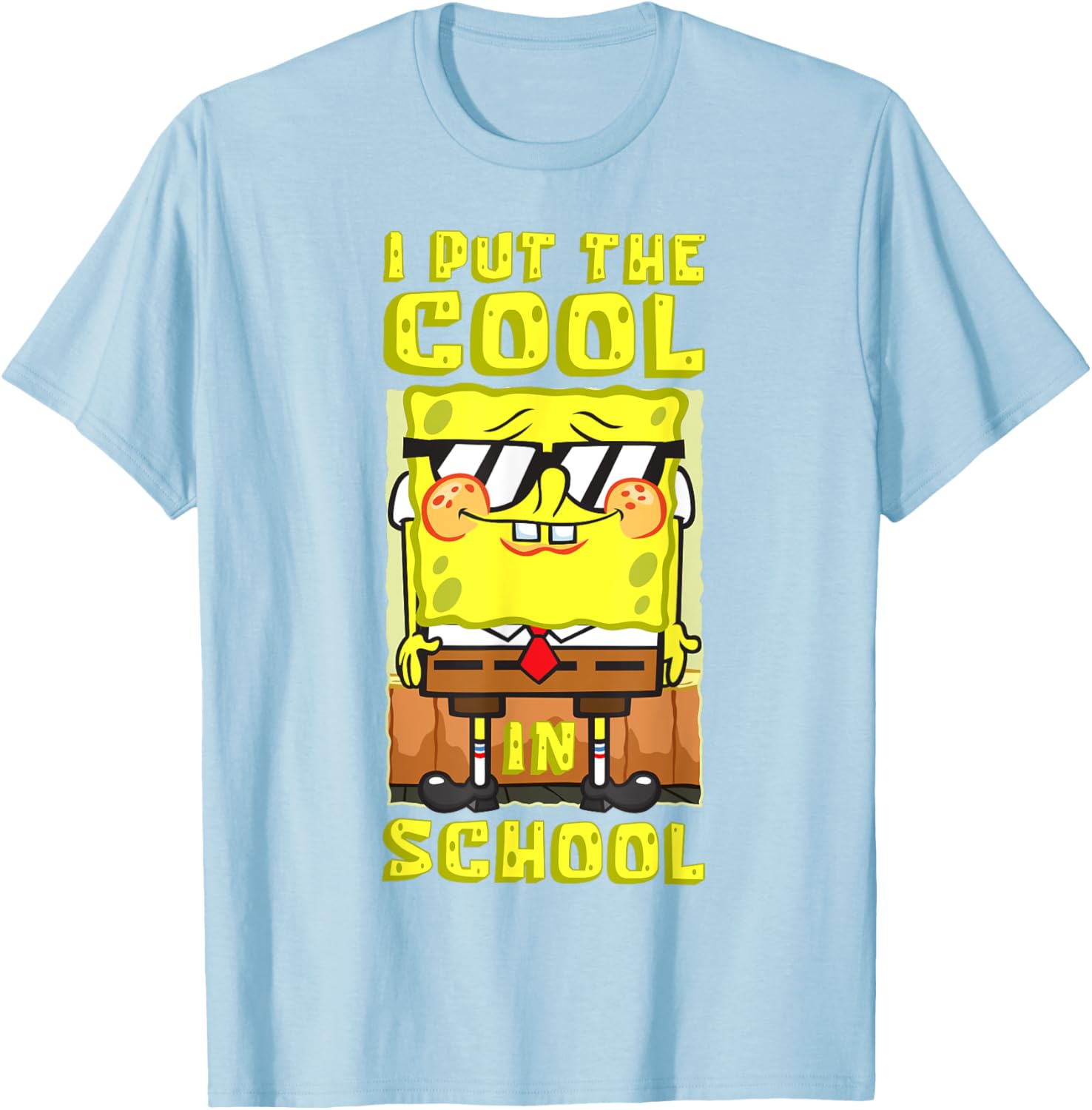 Mademark SpongeBob Back To School Boys Gift T-Shirt Cool School Style - 1