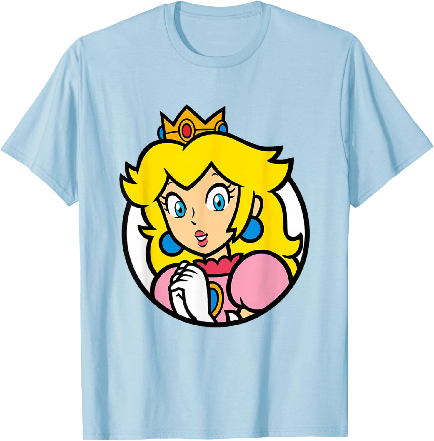 Super Mario Bros Princess Peach Portrait T-Shirt for Fans and Gamers - 18