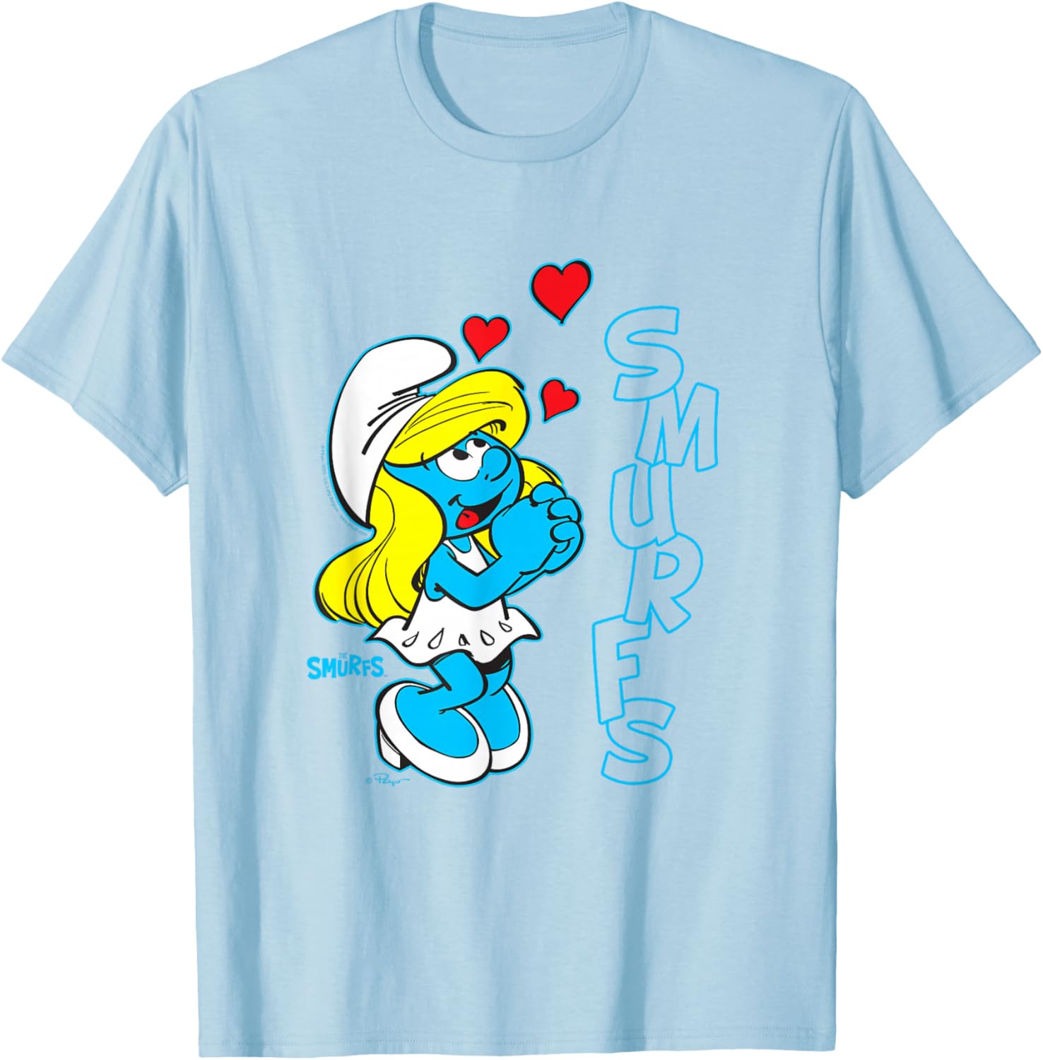 Cute Smurfs Smurfette T-Shirt for Fans of The Smurfs Cartoon Style - 4
