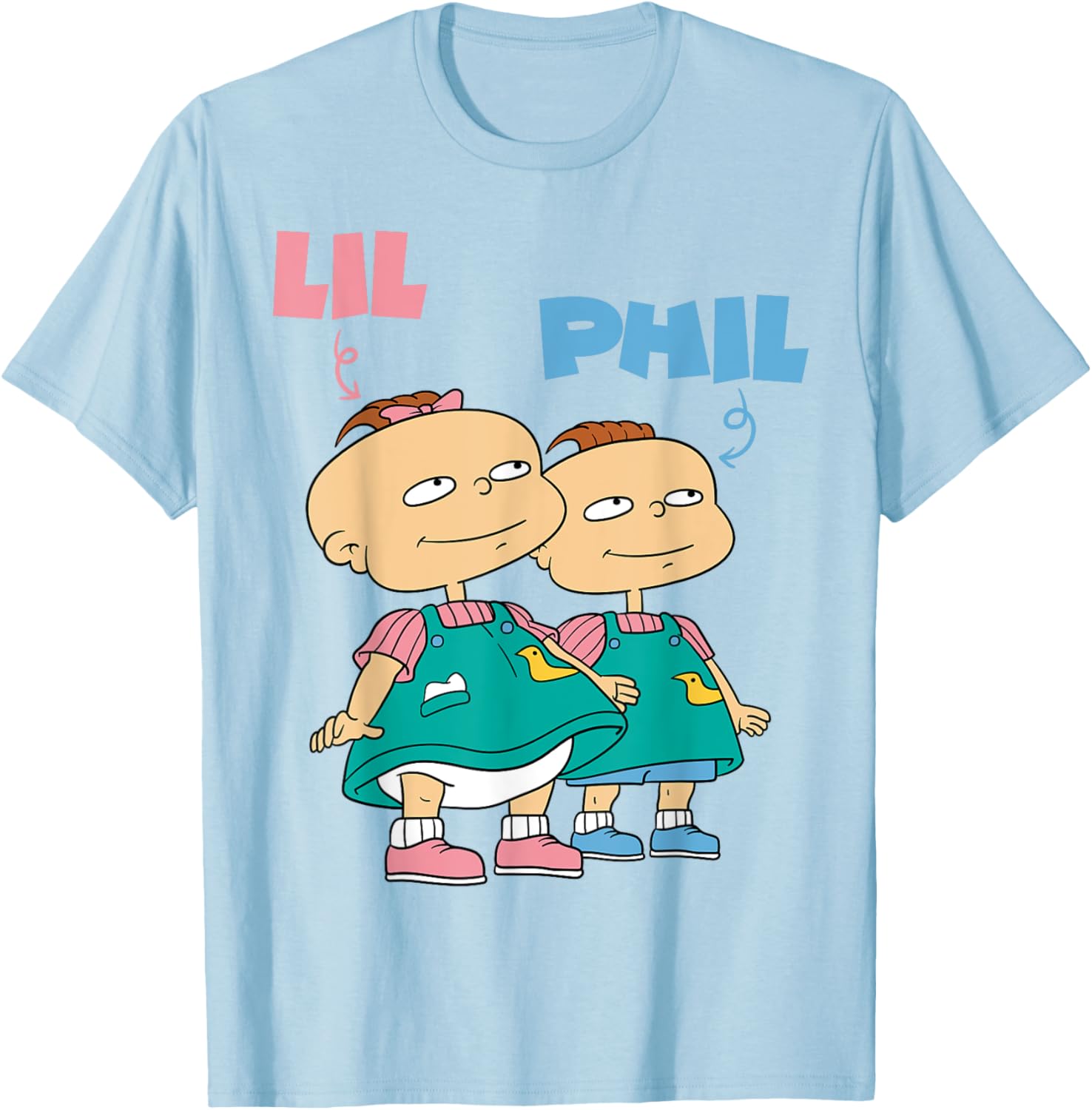 Mademark x Rugrats Lil and Phil Devil Twins T-Shirt for Kids and Adults - 15