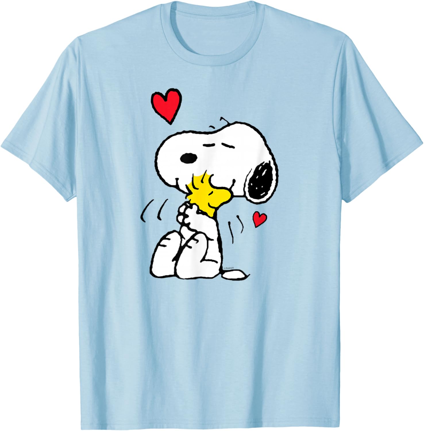 Peanuts Valentine Snoopy and Woodstock Cute Love T-Shirt for Kids - 12