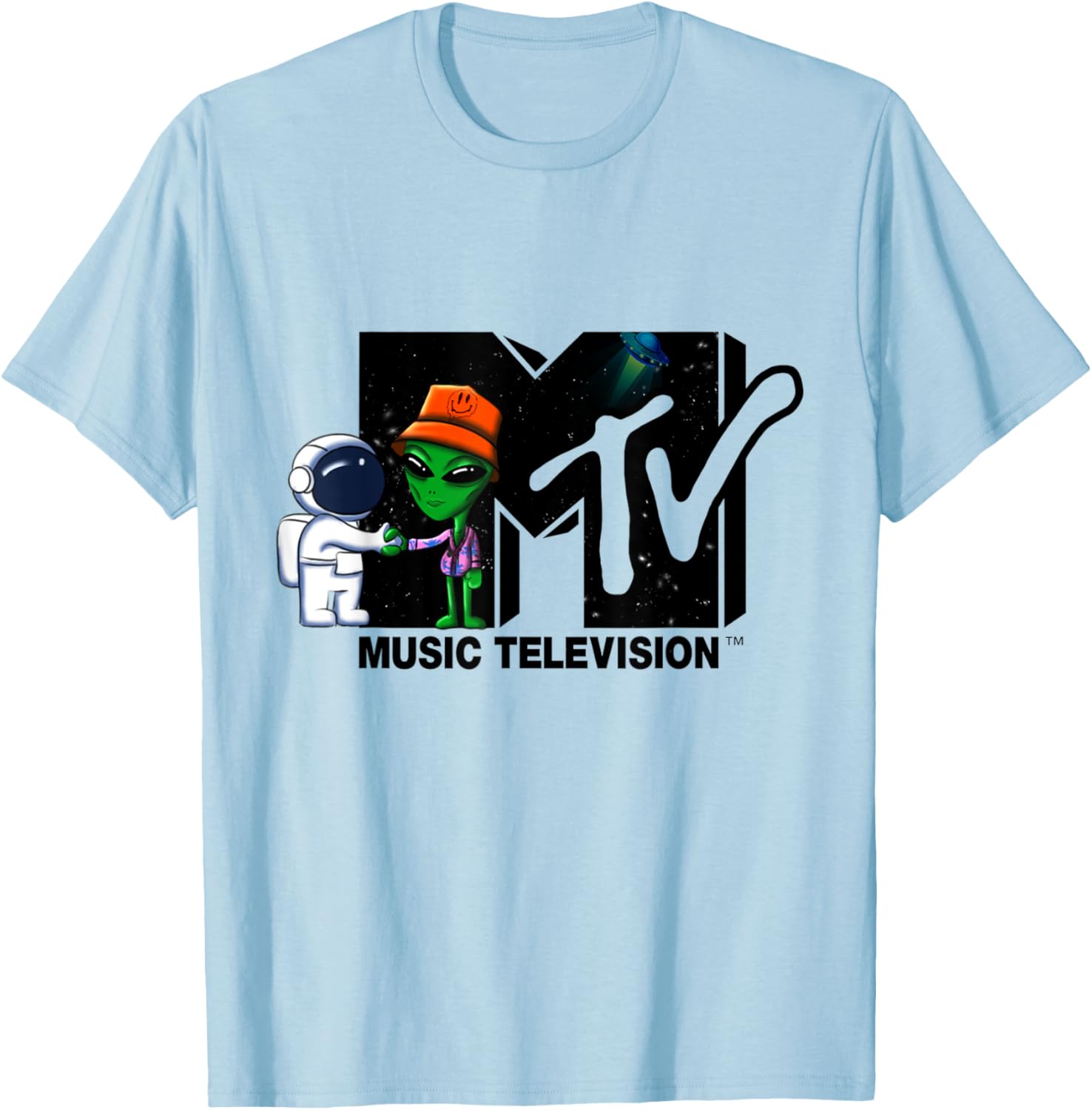 Mademark x MTV Astronaut Alien Space T-Shirt for Cool Street Style - 1