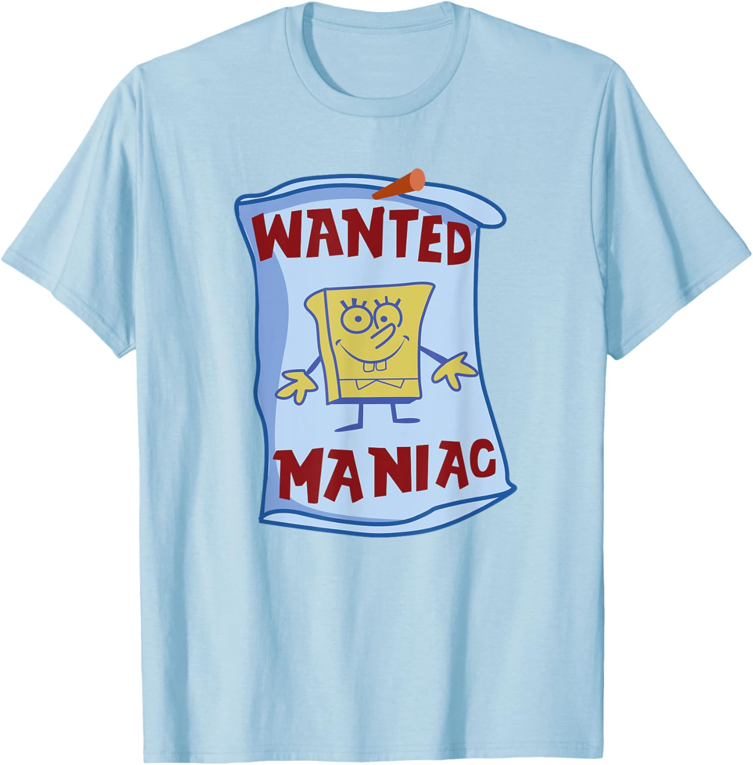 Mademark x SpongeBob SquarePants Wanted Maniac T-Shirt Fun Apparel - 14